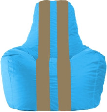 Кресло-мешок Flagman Спортинг С1.1-271 голубой/бежевый