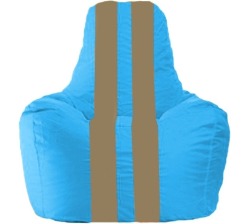 Кресло-мешок Flagman Спортинг С1.1-271 голубой/бежевый