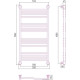 Полотенцесушитель Сунержа Флюид+ 1000x500 00-0222-1050