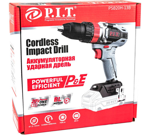 Ударная дрель-шуруповерт P.I.T. PSB20H-13B без АКБ