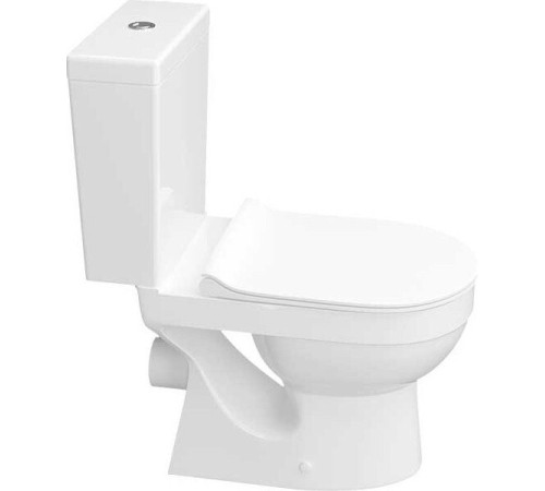 Унитаз напольный Керамин Бергамо Нова Slim МЛ 2-режим белый