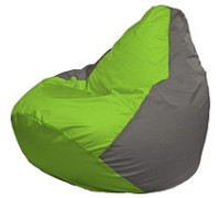 Кресло-мешок Flagman Груша Мини L Г0.1-160 салатовый/серый