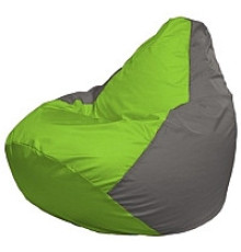 Кресло-мешок Flagman Груша Мини L Г0.1-160 салатовый/серый