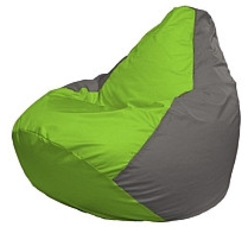 Кресло-мешок Flagman Груша Мини L Г0.1-160 салатовый/серый