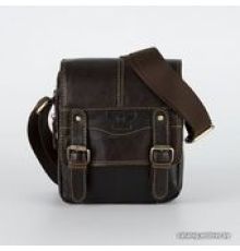 Сумка через плечо Poshete 196-3490-DBW коричневый