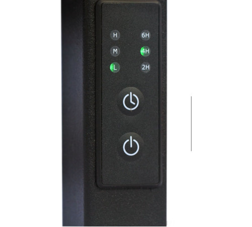 Полотенцесушитель Granula Квадро Вертикаль 21х120 терморегулятор с таймером, черный