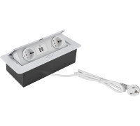 Сетевой фильтр CACTUS CS-SOCKET-EU/USBA-WH