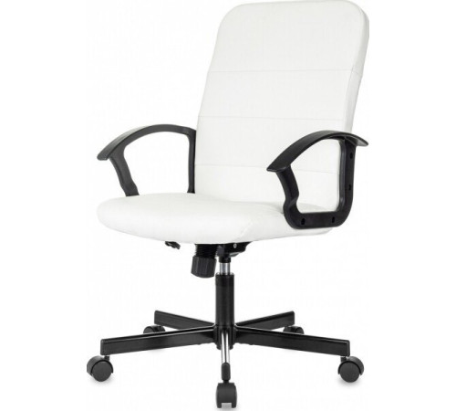 Офисное кресло Бюрократ Triest белый, экокожа