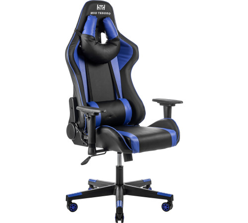 Игровое геймерское кресло Mio Tesoro Winner 8051 черный/синий