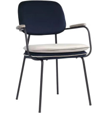 Стул с подлокотниками Bergenson Bjorn Pea BB0000701 темно-синий/бежевый