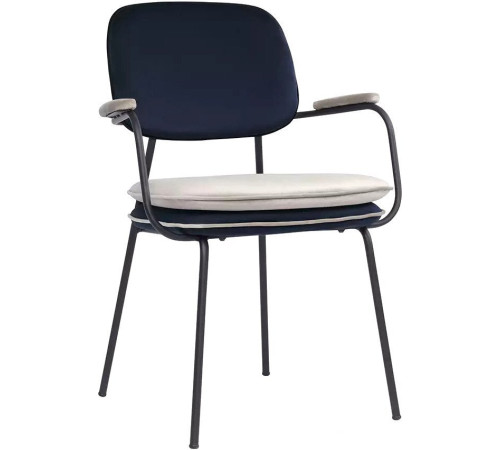 Стул с подлокотниками Bergenson Bjorn Pea BB0000701 темно-синий/бежевый