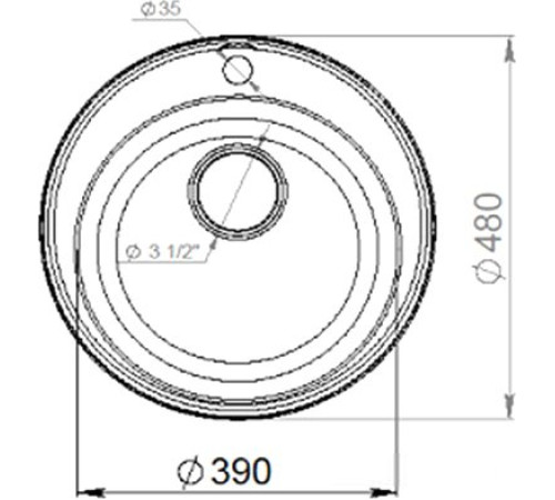 Кухонная мойка GranFest QUARZ Z-08 черный