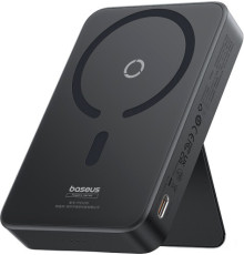 Внешний аккумулятор Baseus MagPro Magnetic Bracket Wireless Fast-Charging Power Bank 20W 5000mAh черный