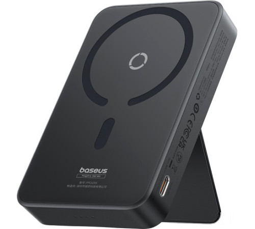 Внешний аккумулятор Baseus MagPro Magnetic Bracket Wireless Fast-Charging Power Bank 20W 5000mAh черный