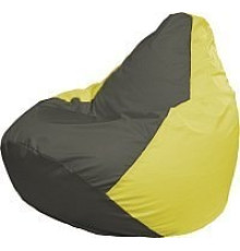 Кресло-мешок Flagman Груша Медиум Г1.1-360 темно-серый/желтый