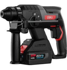 Перфоратор Deli EDE-DC20-2D4 с 2-мя АКБ, кейс