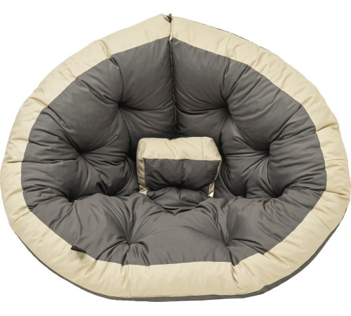 Кресло-мешок Mio Tesoro 4с0013тр L, серый/бежевый