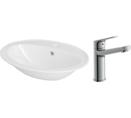 Умывальник Cersanit Calla 54 S-UM-Cl/1-w + 63037