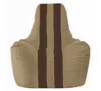 Кресло-мешок Flagman Спортинг С1.1-146 бежевый/коричневый