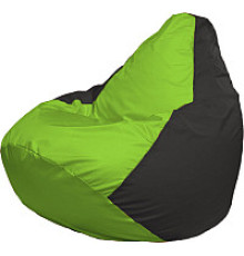 Кресло-мешок Flagman Груша Медиум XL Г1.1-153 салатовый/чёрный