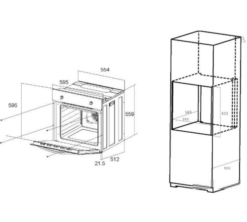 Электрический духовой шкаф MAUNFELD EOEC.586W