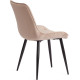 Стул TetChair Abruzzo металл/велюр бежевый HLR 8/черный