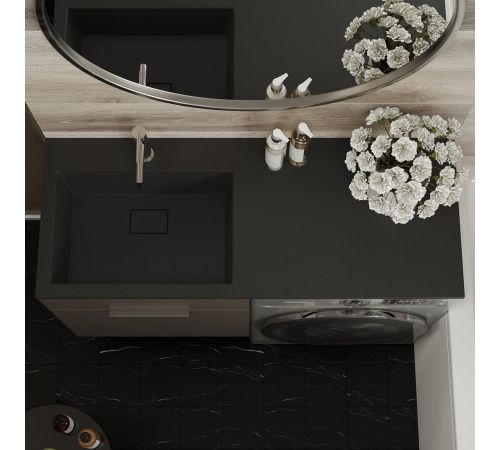 Умывальник Roxen Faber 110L 30010110L-B черный