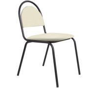 Офисный стул Белс Ретро V 450430/V18 кожзам бежевый/черный