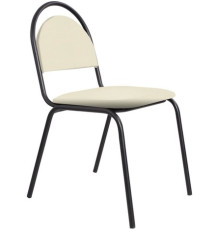 Офисный стул Белс Ретро V 450430/V18 кожзам бежевый/черный