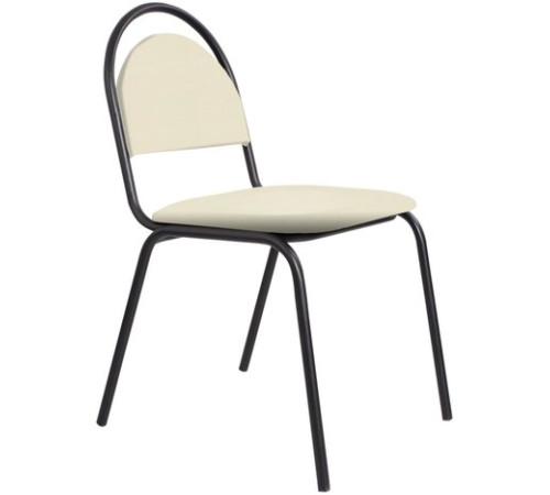 Офисный стул Белс Ретро V 450430/V18 кожзам бежевый/черный