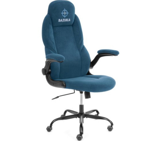 Офисное кресло TetChair Bazuka metalBL велюр, синий, 32