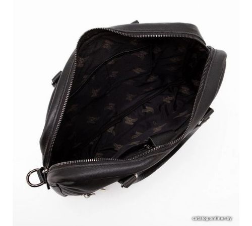 Мужская сумка Poshete 253-7090-43-BLK черный