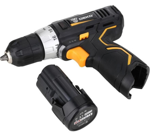 Дрель-шуруповерт Deko GCD12DU3 SET 2 063-4146 с 1-им АКБ, набор оснастки