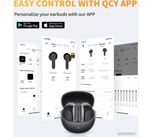 Наушники QCY AilyBuds Pro черный