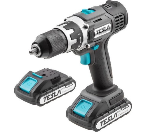 Дрель-шуруповерт Tesla TCD182DC с 2-мя АКБ, кейс