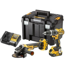 DeWalt DCK2080P2T шуруповерт, болгарка, 2 АКБ, кейс