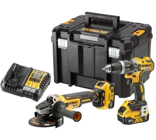 DeWalt DCK2080P2T шуруповерт, болгарка, 2 АКБ, кейс