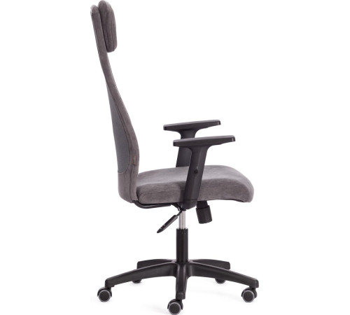 Офисное кресло TetChair Profit Plt флок/ткань серый