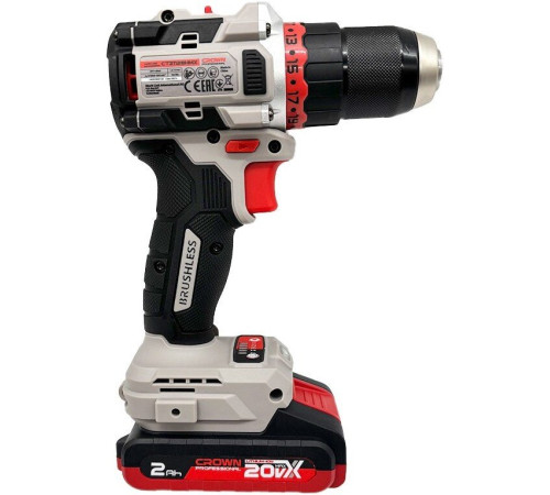 Дрель-шуруповерт Crown CT21128HMX-2 BMC с 2-мя АКБ, кейс