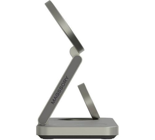 Беспроводное зарядное Magssory Yoga 3 в 1 Charging Station для Apple Qi2 WCH016t титан