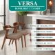 Стул с подлокотниками TetChair Versa мягкое сиденье 2шт, коричневый