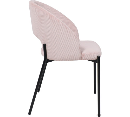 Стул AksHome Elsa розовый велюр Fjord 91/черный