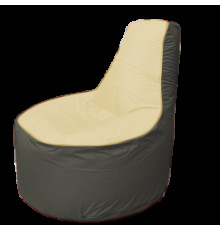 Кресло-мешок Flagman Трон Т1.1-2023 бежевый/темно-серый