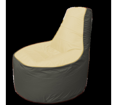 Кресло-мешок Flagman Трон Т1.1-2023 бежевый/темно-серый