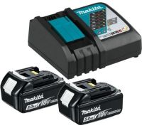 Аккумулятор с зарядным устройством Makita BL1850B + DC18RC 191L74-5 18В/5 Ah + 7.2-18В