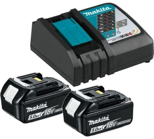 Аккумулятор с зарядным устройством Makita BL1850B + DC18RC 191L74-5 18В/5 Ah + 7.2-18В