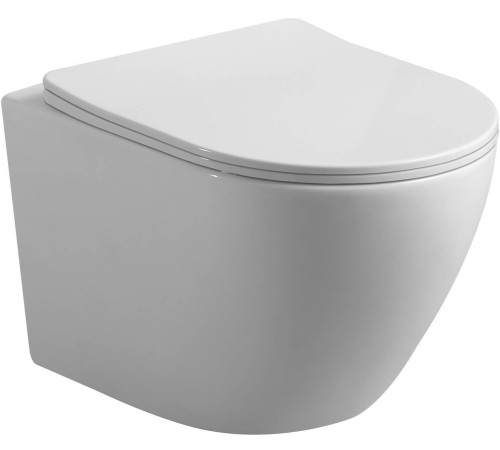 Унитаз подвесной Roxen Antares в комплекте с инсталляцией StounFix Dual Fresh 6 в 1 968451 кнопка: брашированное золото