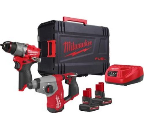 Milwaukee M12 FPP2BG2-502X 4933500138 шуруповерт, перфоратор, 2 АКБ, кейс