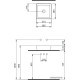 Умывальник Berges Wasserhaus Ego SL 38x38 181010