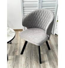 Стул с подлокотниками M-City Skat 670M05312 B22 cерый/черный